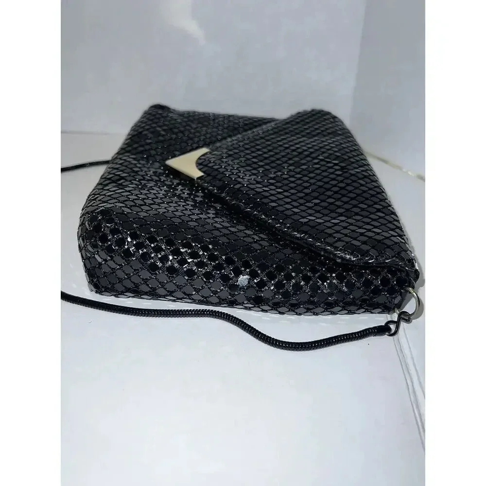 Vintage Evening Bag Beaded Blk